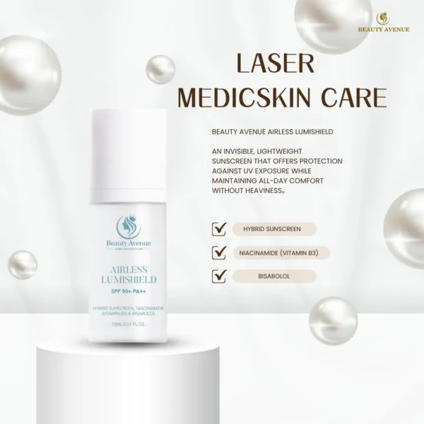 BEAUTY AVENUE AIRLESS LUMISHELD ✨ 真空亮肤防护乳
